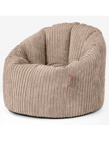 Pouf Chaise Design - Côtelé Sable soldes