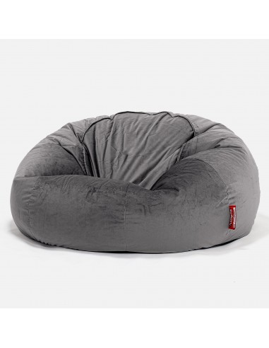 Pouf Canapé Classique - Velours Anthracite de votre