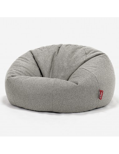 Pouf Canapé Classique - Interalli Laine Argent Paris Déstockage Promo