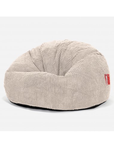 Pouf Poire Classique - Pompon Crème livraison gratuite