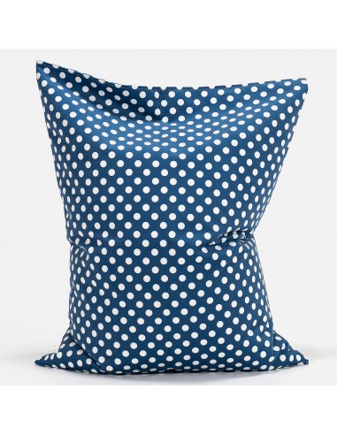 Coussin Pouf Enfant 1-6 ans - Imprimé Bleu à Pois est présent 