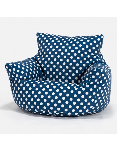 Fauteuil Pouf Bambin 1-3 ans - Imprimé Bleu à Pois Les êtres humains sont 