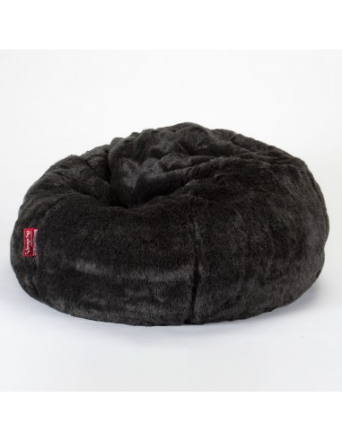 CloudSac 200 Pouf Géant Enfant à Mémoire de Forme 2-12 ans - Fausse Fourrure Noir Découvrez la collection