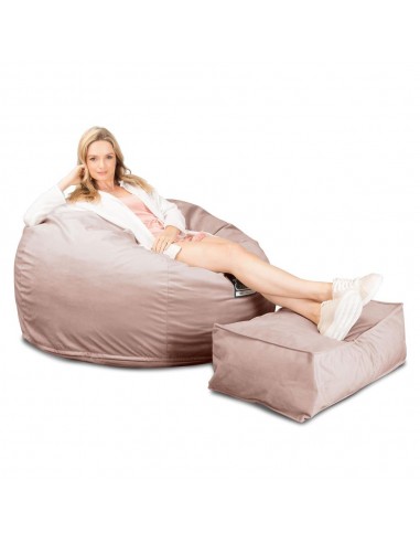 CloudSac 510 XL Grand Pouf à Mémoire de Forme - Velours Rose 2023