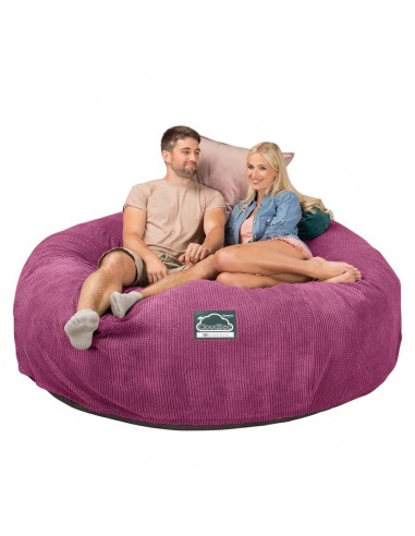 CloudSac 3000 XXL Grand Canapé Pouf à Mémoire de Forme - Pompon Rose commande en ligne