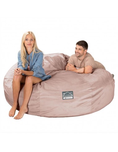 CloudSac 3000 XXL Grand Canapé Pouf à Mémoire de Forme - Velours Rose Venez découvrir notre 