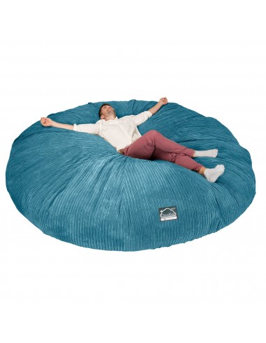 CloudSac 5000 XXXXXL Canapé Pouf Titanesque à Mémoire de Forme - Côtelé Mer Égée 2 - 3 jours ouvrés.