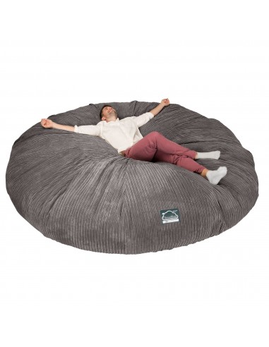 CloudSac 5000 XXXXXL Canapé Pouf Titanesque à Mémoire de Forme - Côtelé Anthracite sur le site 