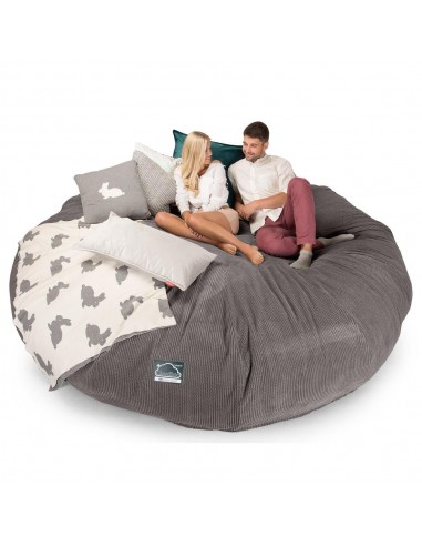 CloudSac 5000 XXXXXL Canapé Pouf Titanesque à Mémoire de Forme - Pompon Anthracite sur le site 