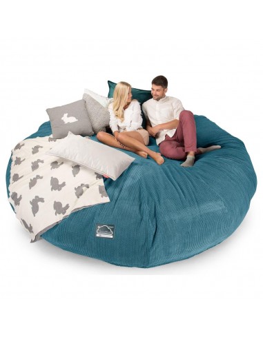 CloudSac 5000 XXXXXL Canapé Pouf Titanesque à Mémoire de Forme - Pompon Mer Égée Profitez des Offres !