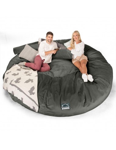 CloudSac 5000 XXXXXL Canapé Pouf Titanesque à Mémoire de Forme - Velours Anthracite de l' environnement