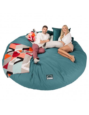 CloudSac 5000 XXXXXL Canapé Pouf Titanesque à Mémoire de Forme - Interalli Laine Aqua 50-70% off 