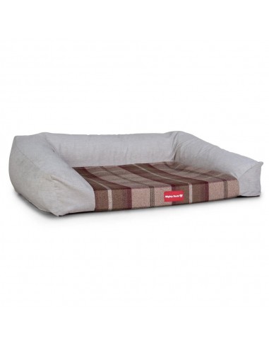 "Le Canapé Sofa" Canapé Pour Chien, Orthopédique à Mémoire De Forme - Écossais Violet outlet