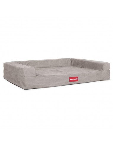 "Le Sofa"  Canapé Pour Chien, Orthopédique à Mémoire De Forme - Stonewashed Gris hantent personnes