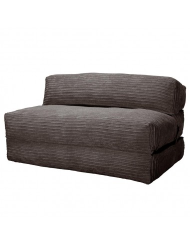 Avery Fauteuil Futon Double - Côtelé Anthracite plus qu'un jeu 