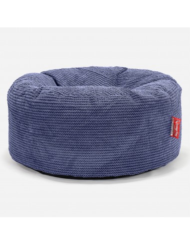 Pouf Design Rond - Pompon Violet Véritable concentré