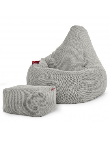 Pouf Poire Gamer - Ellos Tricot épais Gris vous aussi creer 