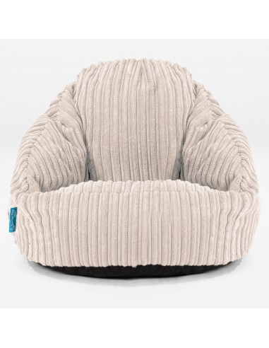 Pouf Chaise Bubble pour Enfants 1-3 ans - Côtelé Ivoire pas chere