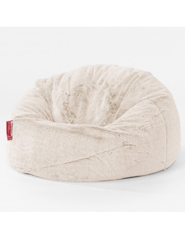 Pouf Poire Classique Enfant 1-5 ans - Fausse Fourrure Lapin Blanc JUSQU'A -70%! 