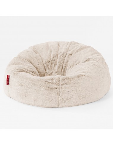 CloudSac 200 Pouf Géant Enfant à Mémoire de Forme 2-12 ans - Fausse Fourrure Lapin Blanc 50-70% off 