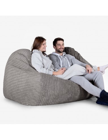 Gros Pouf Canapé - Côtelé Anthracite online