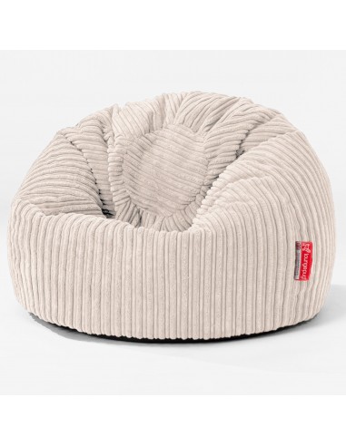 Pouf Poire Classique Enfant 1-5 ans - Côtelé Ivoire Découvrez la collection