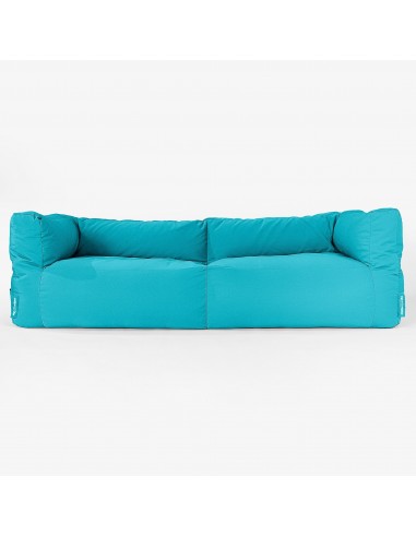 SoleiStorm™ Ultra 2000 h+ Canapé Pouf 3 places - Olefin Aqua en stock