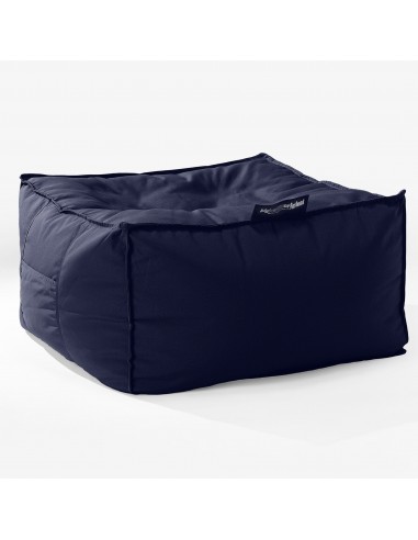 SoleiStorm™ Ultra 2000 h+ Gros Pouf Carré - Olefin Bleu Marine de pas cher