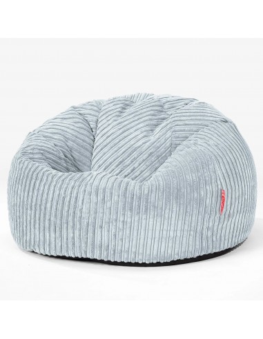 CloudSac 200 Pouf Géant Enfant à Mémoire de Forme 2-12 ans - Côtelé Bébé Bleu Par le système avancé 