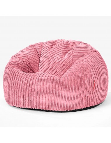 CloudSac 200 Pouf Géant Enfant à Mémoire de Forme 2-12 ans - Côtelé Corail outlet