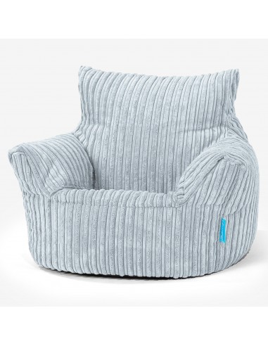 Fauteuil Pouf Bambin 1-3 ans - Côtelé Bébé Bleu de technologie