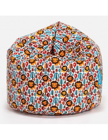 Pouf Enfant 2-6 ans - Imprimé Lion pas cher