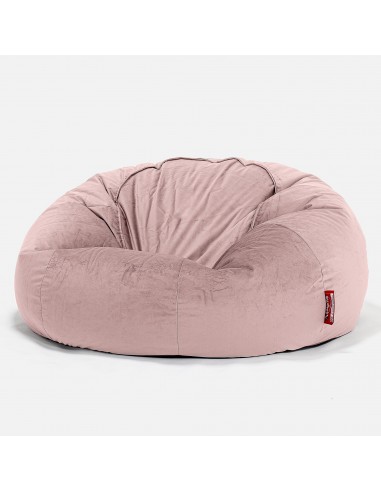 Pouf Canapé Classique - Velours Rose plus qu'un jeu 