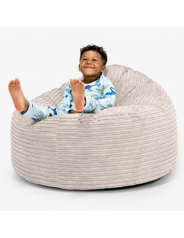 Pouf Géant Câlinou pour Enfants 3-8 ans - Côtelé Ivoire sur le site 