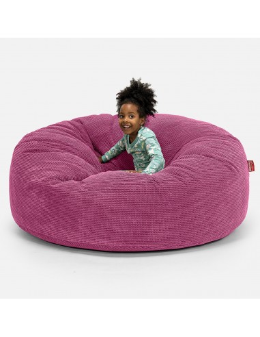 Pouf Géant pour Enfants de Taille Familiale 3-14 ans - Pompon Rose En savoir plus