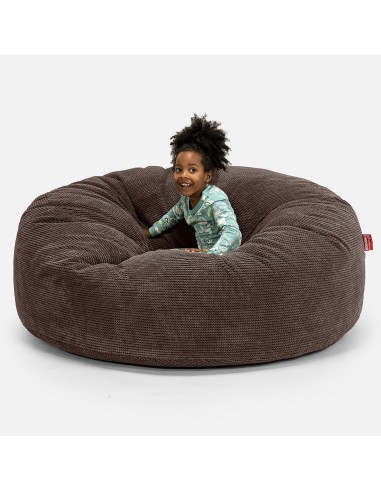 Pouf Géant pour Enfants de Taille Familiale 3-14 ans - Pompon Chocolat chez Cornerstreet bien 