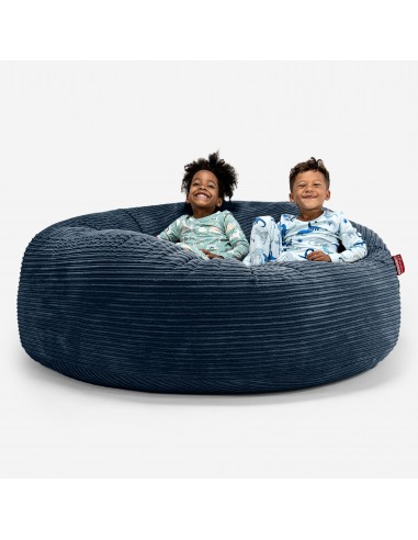 Pouf Géant pour Enfants de Taille Familiale 3-14 ans - Côtelé Bleu Marine Comparez et commandez 