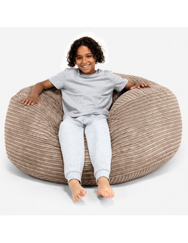 Pouf Ultra Confort pour Enfants 6-14 ans - Côtelé Sable livraison gratuite