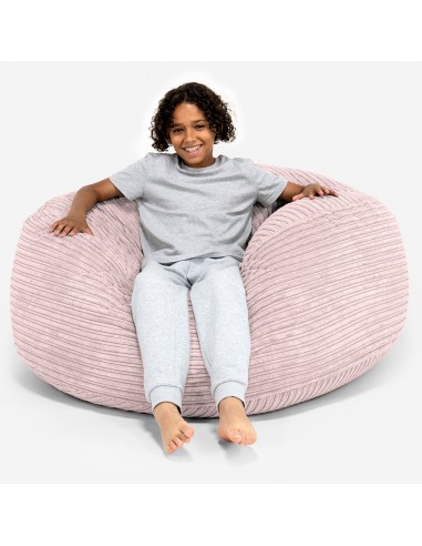 Pouf Ultra Confort pour Enfants 6-14 ans - Côtelé Rose Jusqu'à 80% De Réduction