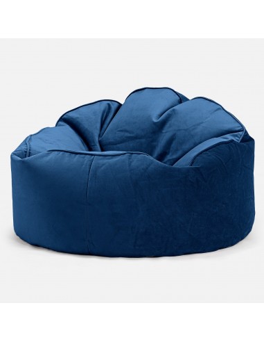 Pouf Poire, Archi - Velours Bleu Marine l'achat 