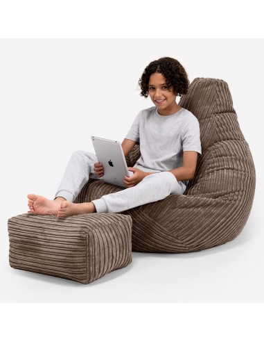 Pouf Gamer pour Enfant 6-14 ans - Côtelé Moka suggérées chez