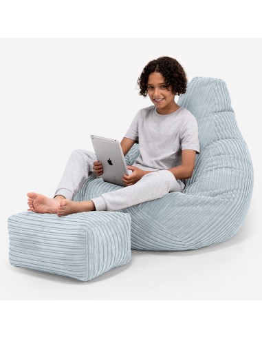 Pouf Gamer pour Enfant 6-14 ans - Côtelé Bébé Bleu à prix réduit toute l'année