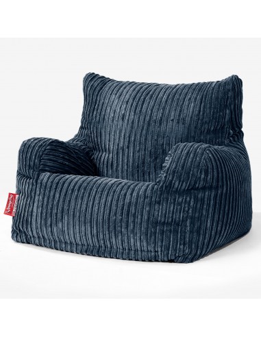 Pouf Fauteuil pour Ados 6-14 ans - Côtelé Bleu Marine Comment ça marche