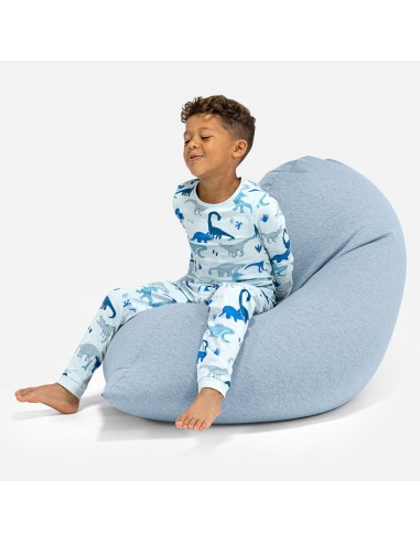 Grand Pouf pour Enfants 2-6 ans - Coton Élastique Bébé Bleu soldes