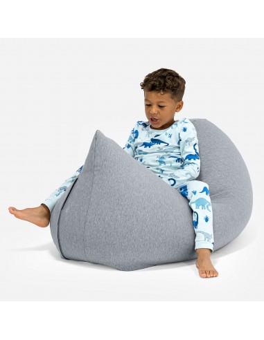 Grand Pouf pour Enfants 2-6 ans - Coton Élastique Gris clair Venez découvrir notre 