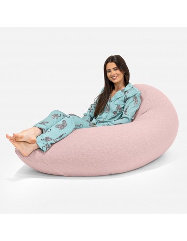 Pouf Grande XL - Coton Élastique Bébé Rose Dans la société mordern