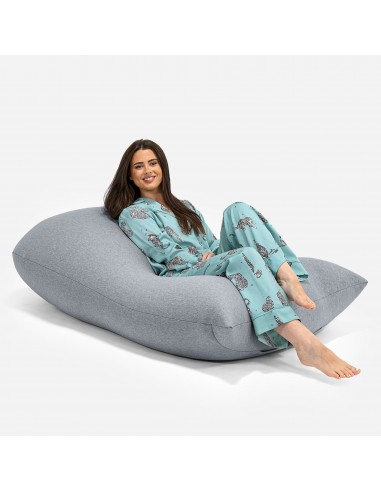 Pouf Grande XL - Coton Élastique Gris clair en ligne des produits 