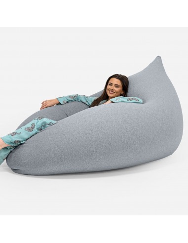 Pouf Géant Venti XXL - Coton Élastique Gris clair acheter