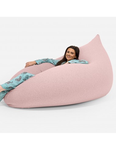 Pouf Géant Venti XXL - Coton Élastique Bébé Rose ou a consommer sur place