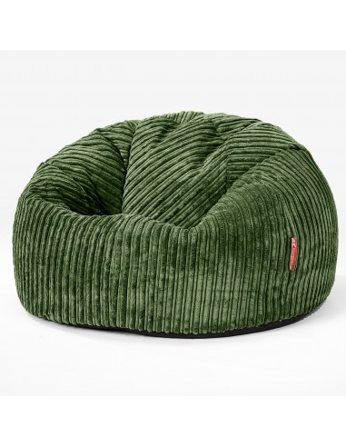 CloudSac 200 Pouf Géant Enfant à Mémoire de Forme 2-12 ans - Côtelé Vert Forêt pas cher